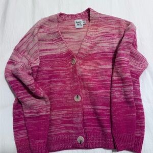 Princess Polly Pink Gradient Button Front Cardigan